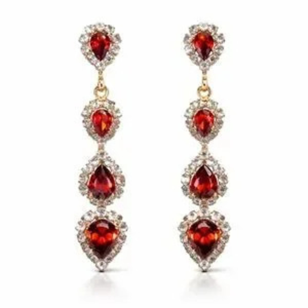 Classic Teardrop Earrings With Zirconia